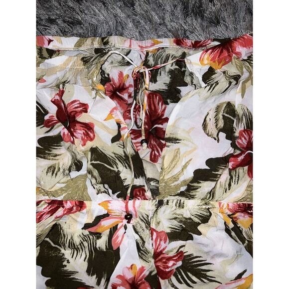 Forever 21 Swimsuit Coverup Romper Women Small Short Floral Beach Swim Wear - Picture 4 of 8